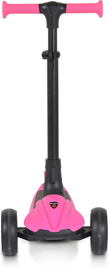 Byox Kids Foldable Bolt 3-Wheel Scooter for 3+ Years Pink
