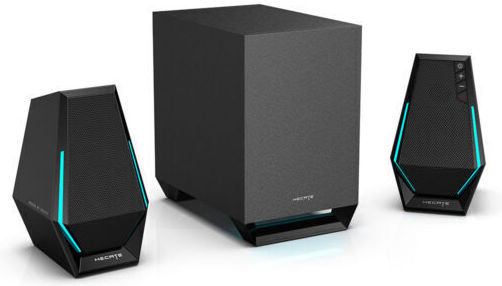 Edifier G1500 Max Ηχεία Υπολογιστή 2.1 με RGB Φωτισμό και Bluetooth Ισχύος 30W σε Μαύρο Χρώμα