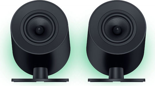 Razer Nommo V2 Безжични компютърни тонколони Компютърни тонколони 2.1 с RGB осветление и Bluetooth в Черен цвят