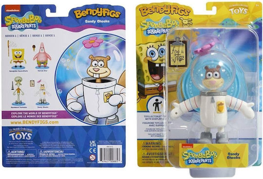 The Noble Collection SpongeBob SquarePants Sandy Cheeks Bendyfigs Action Figure 16cm