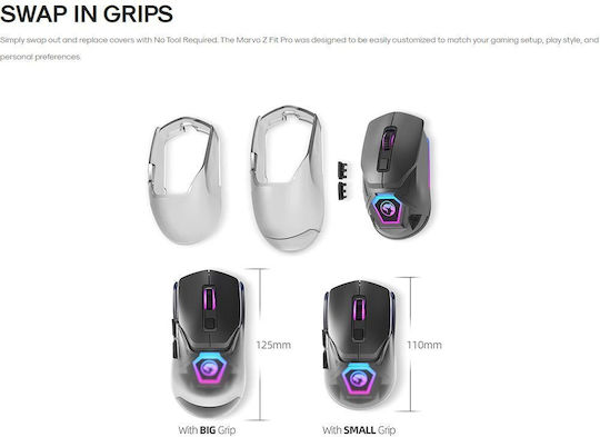 Marvo Fit Lite RGB Gaming Mouse 12000 DPI White