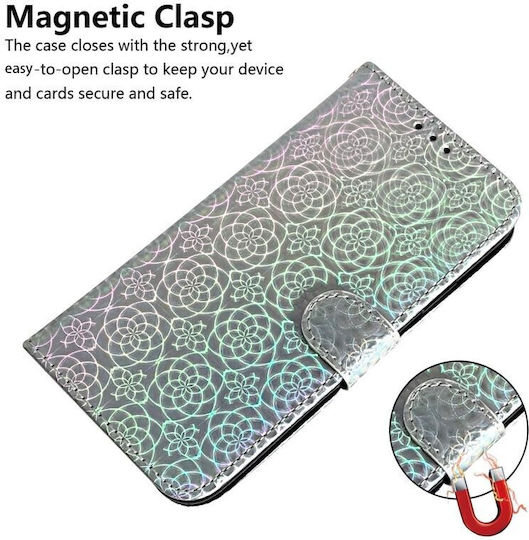 Colorful Wallet Synthetic Leather Silver (OnePlus Nord CE 2 Lite)