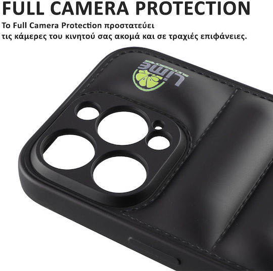 Lime Bumpy Puffer Back Cover Σιλικόνης με Λουράκι Μαύρο (iPhone 11 Pro)