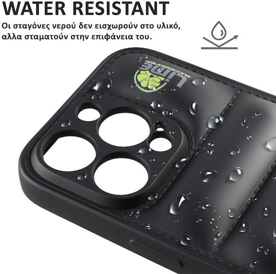 Lime Bumpy Puffer Back Cover Σιλικόνης με Λουράκι Μαύρο (iPhone 13 Pro)