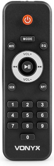 Vonyx Vonyx Karaoke-Lautsprecher mit Kabellosem Mikrofon VSA700-BP 174.060 Combo Schwarz