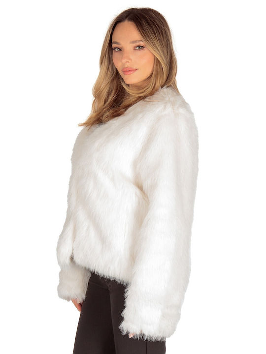 Silia D Women's Short Fur White