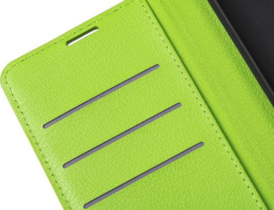 Naxius Книга Изкуствена кожа Зелен (Huawei P10 Lite)