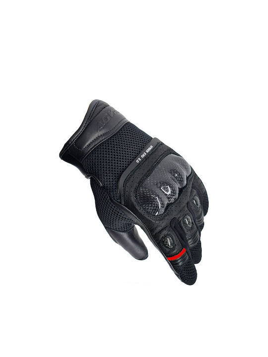 AGVpro Spider Evo 2.0 Carbon Summer Men's Motorcycle Gloves Black/Red