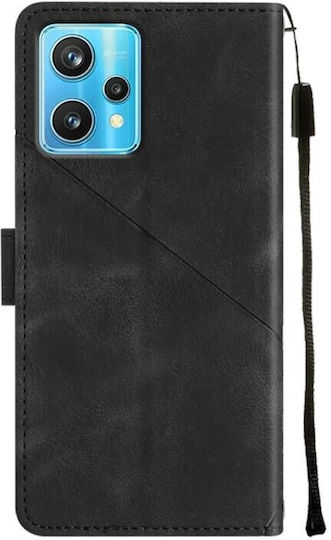 Embossed Wallet Synthetic Leather Black (OnePlus Nord CE 2 Lite)
