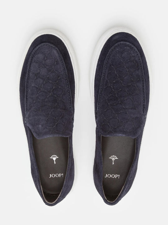 Joop! Veluto Men's Suede Moccasins Navy Blue