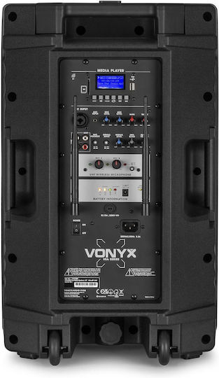Vonyx Караоке Система с Безжични Микрофони VSA500-BP 174.058 Черен