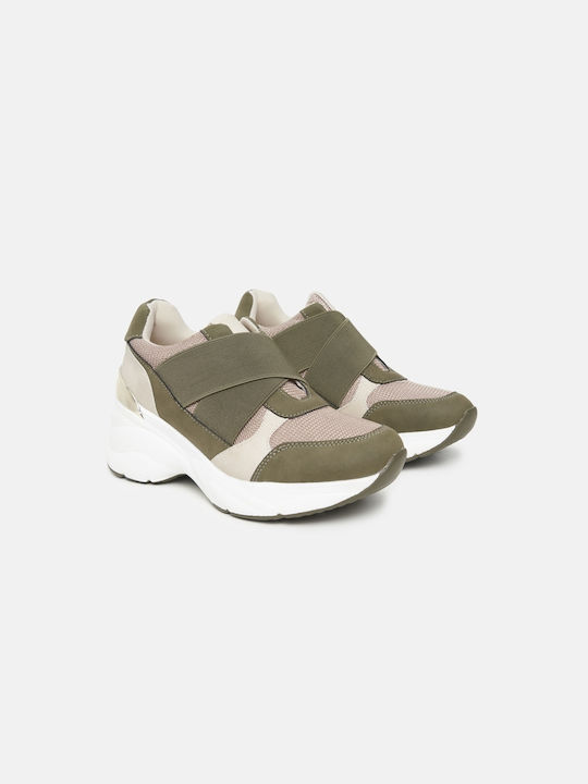 InShoes Damen Chunky Sneakers Grün