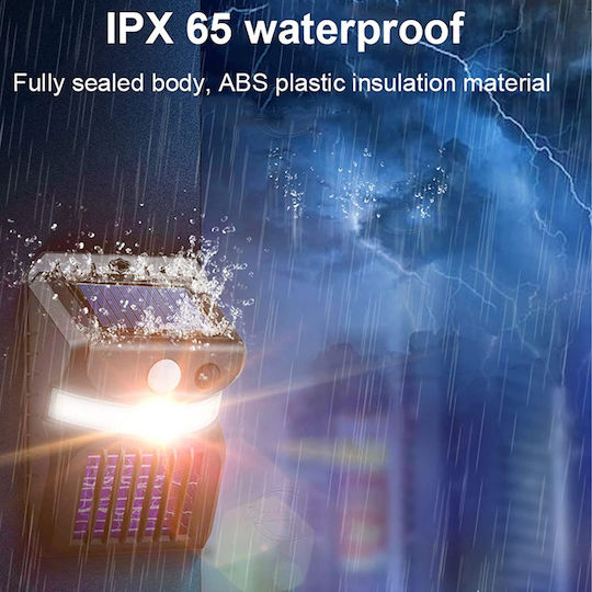 W792-1 Wall Mounted Solar Light Cold White 6000K with Motion Sensor and Photocell 15cmx10cmx5cmcm