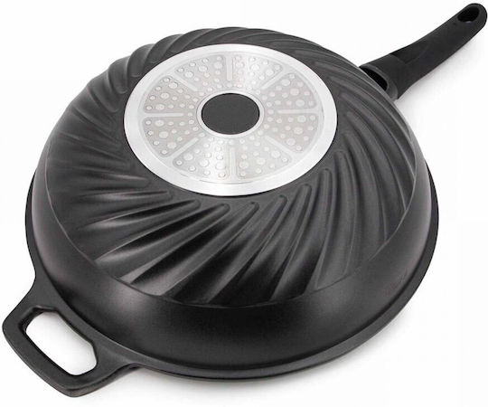 Cheffinger Wok With Lid made of Aluminum with Non-Stick Coating 32cm