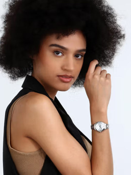 Trussardi Metropolitan Ceas de Damă cu Argintiu Brățară Metalică