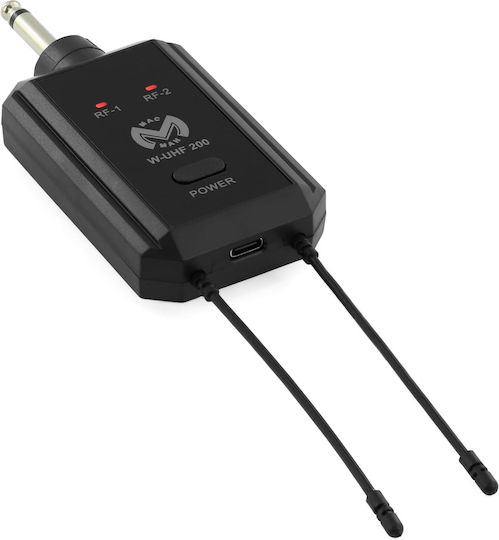 MAC MAH WUHF200M Set Drahtlos Δυναμικό Mikrofon Handgemacht für Gesang