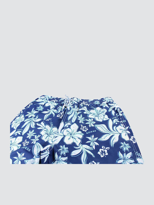 Men's Swimwear Shorts Blue with Patterns