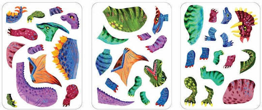Mudpuppy Magnetic Construction Toys Dinosaurs for Children 4+ Years
