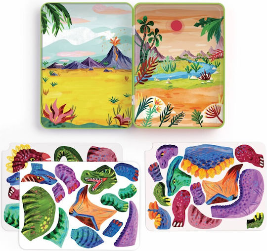Mudpuppy Magnetic Construction Toys Dinosaurs for Children 4+ Years