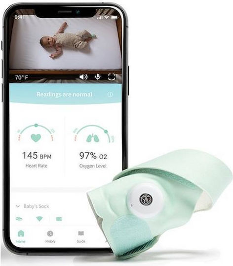 Owlet Care Умни чорапи Smart Sock 3 в Зелен цвят