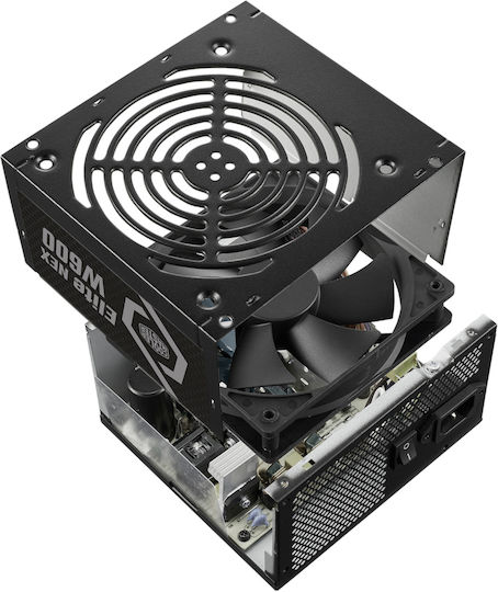 CoolerMaster Elite Nex White 600W Black Computer Power Supply Full Wired 80 Plus Standard