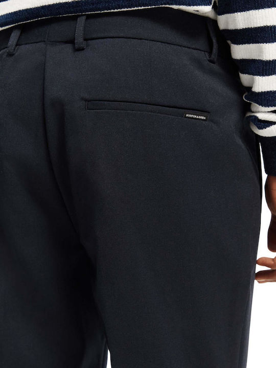 Blake Trousers Chino in Regular Fit Navy Blue