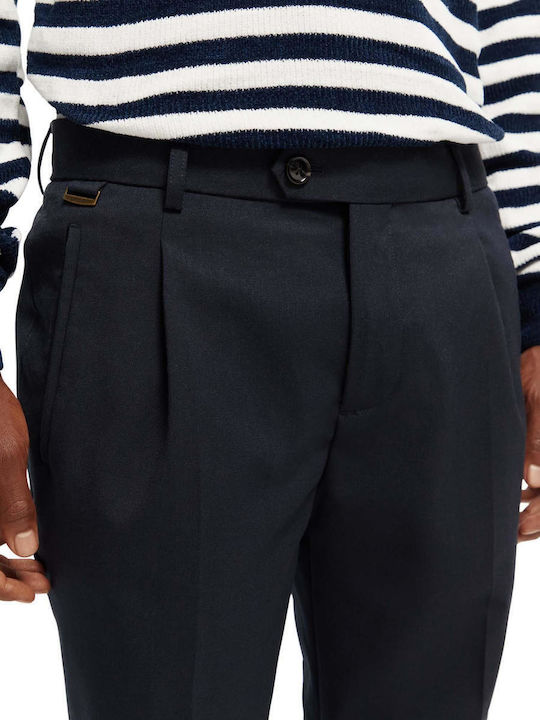Blake Trousers Chino in Regular Fit Navy Blue