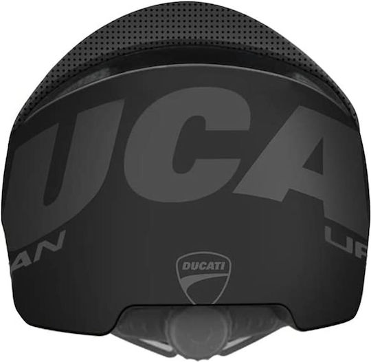 Ducati Cască Mărime Mare pentru Scuter Electric în Culoare Neagră