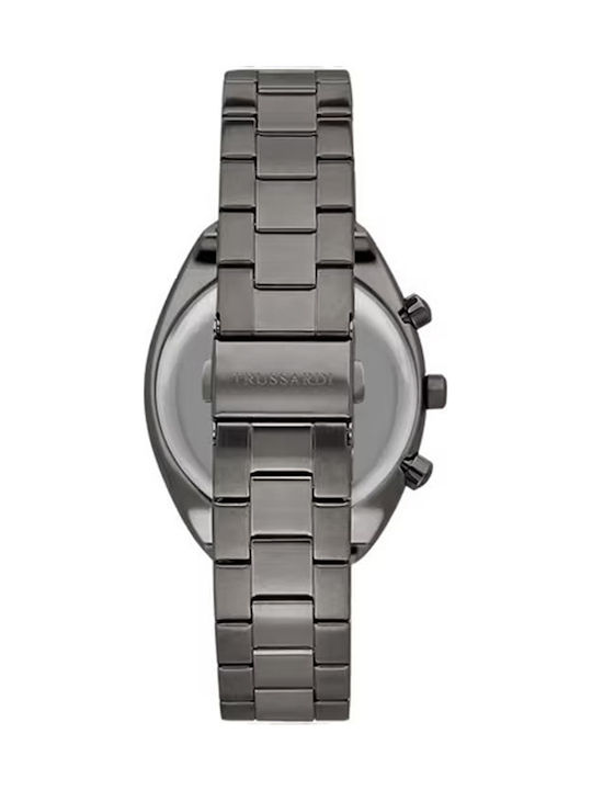 Trussardi Metropolitan Men's Watch 42mm Battery with Gray Metal Bracelet