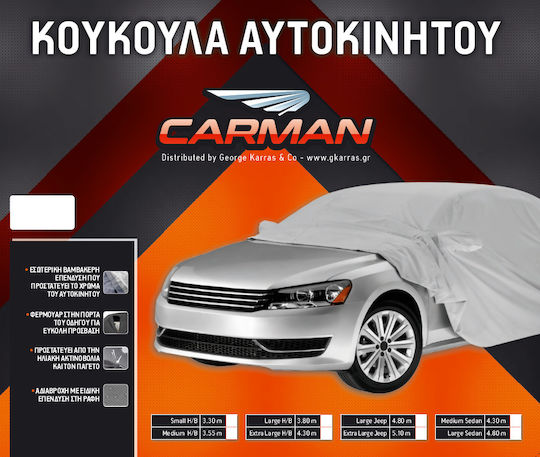 Carman Covers for Car 525x175x118cm Waterproof Large for Sedan