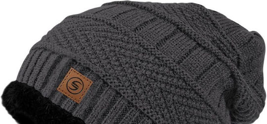 Beanie Beanie Knitted in Gray color