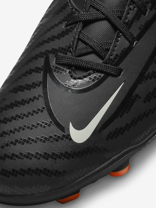 Nike Phantom GX Club Football Shoes with Cleats Black / Dark Smoke Grey / Total Orange / Summit White