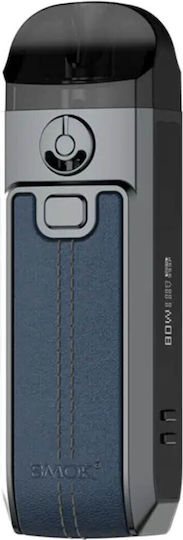 Smok Nord 4 Blue Leather Kit Pod Kit 4.5ml με Ενσωματωμένη Μπαταρία