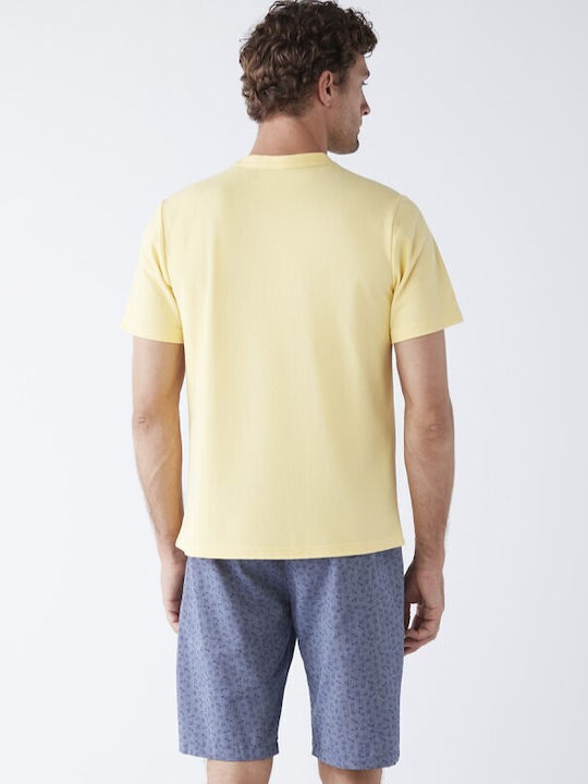 Nautica Men's Summer Pajamas Set Yellow