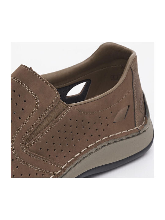 Leder Herren Slip-Ons Braun