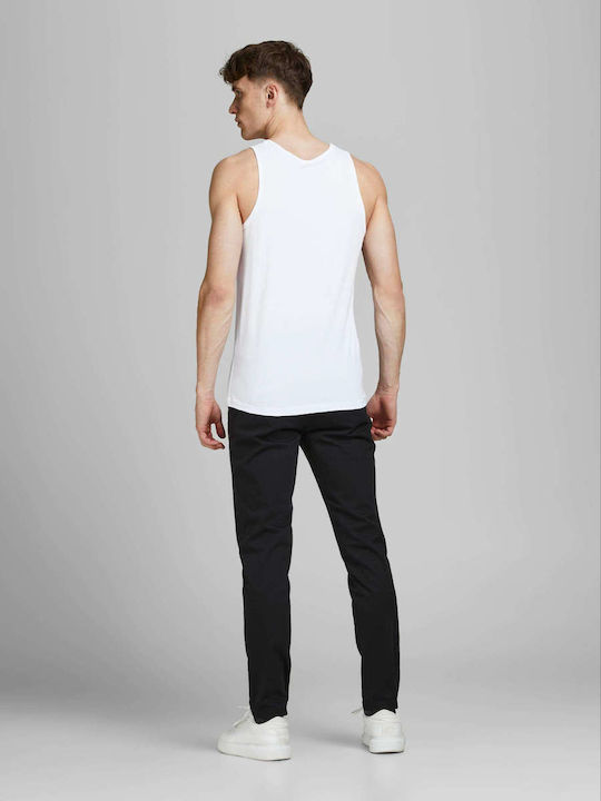 Jack & Jones Men's Sleeveless Undershirts White 2Pack