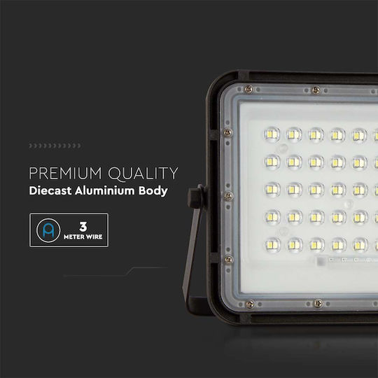 V-TAC Waterproof Solar LED Floodlight 10W Natural White 4000K IP65