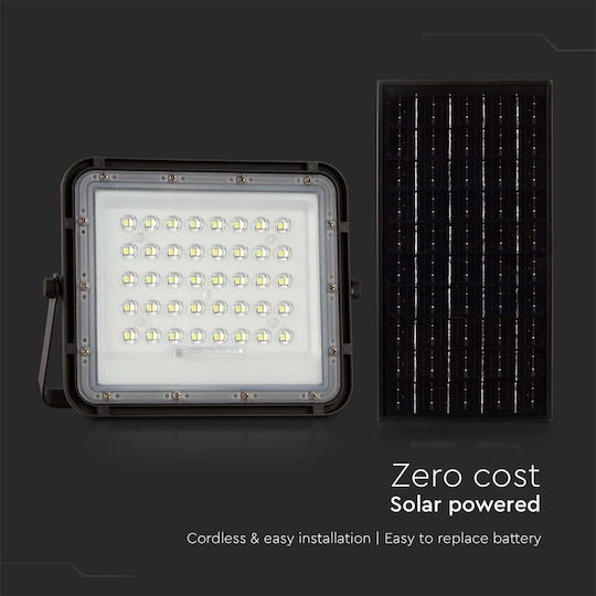 V-TAC Waterproof Solar LED Floodlight 10W Natural White 4000K IP65