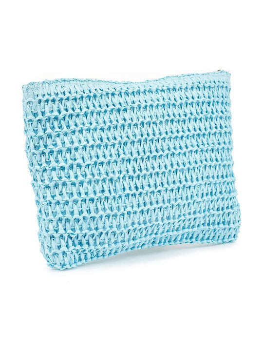 Set Straw Women's Clutch Light Blue
