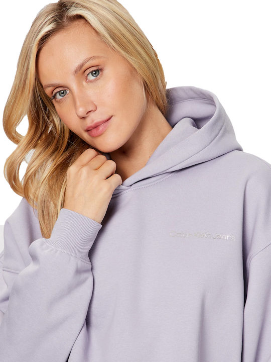 Damen Sweatshirt Kapuzen Lila