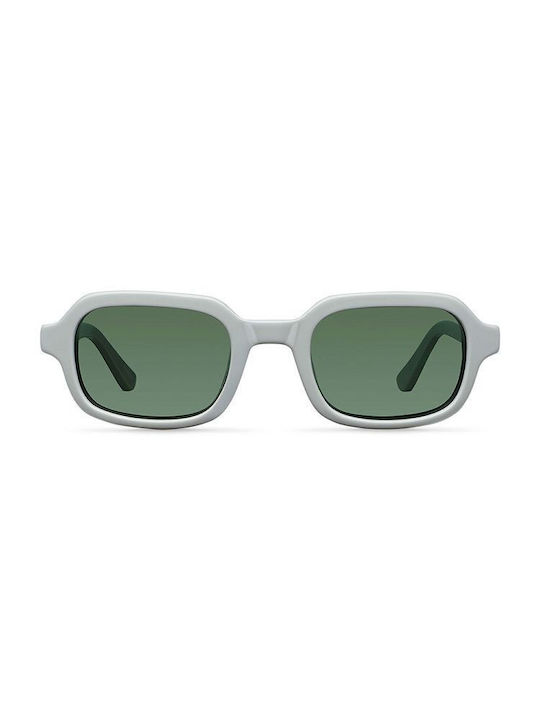 Meller Dotia Sunglasses with Coin Olive Plastic Frame and Green Lens ACB-DO-COINOLI