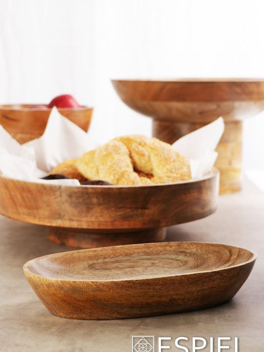 Espiel Mango Decorative Bowl Brown 35.6x35.6x10.8cm