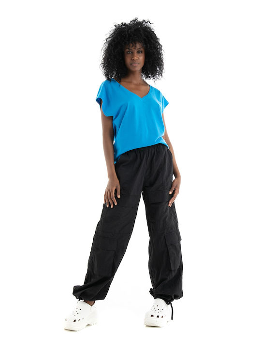 Only Women's Fabric Cargo Trousers Black