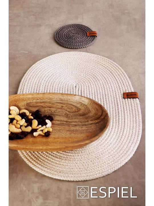 Espiel Wooden Oval Decorative Tray Mango 27.94x15.24x5.08cm