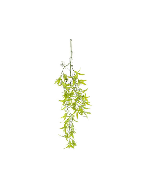 GloboStar Висящо Изкуствено Растение Artificial Garden SALIX MATSUDANA HANGING BRANCH Green 80см 1бр