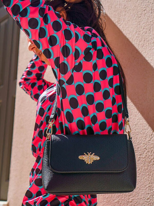 Damentasche Crossbody aus Kunstleder Schwarz