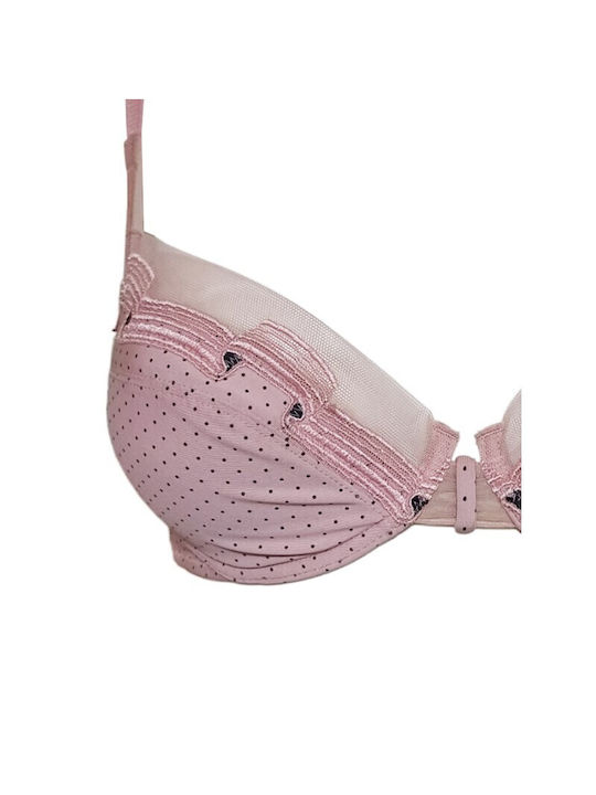 Luna 11192 Push Up Bra Underwire Pink 11192