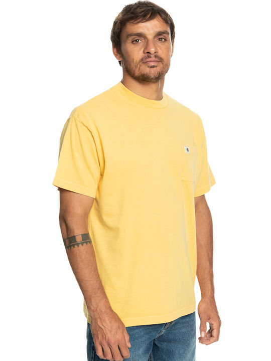 Quiksilver T-shirt Bărbătesc cu Mânecă Scurtă Galben