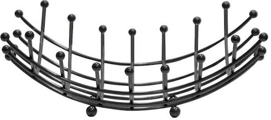 Плодова кошница Метал Черен 27x27x10бр