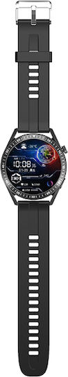 Tracer SM6 Opal Smartwatch με Παλμογράφο (Μαύρο)